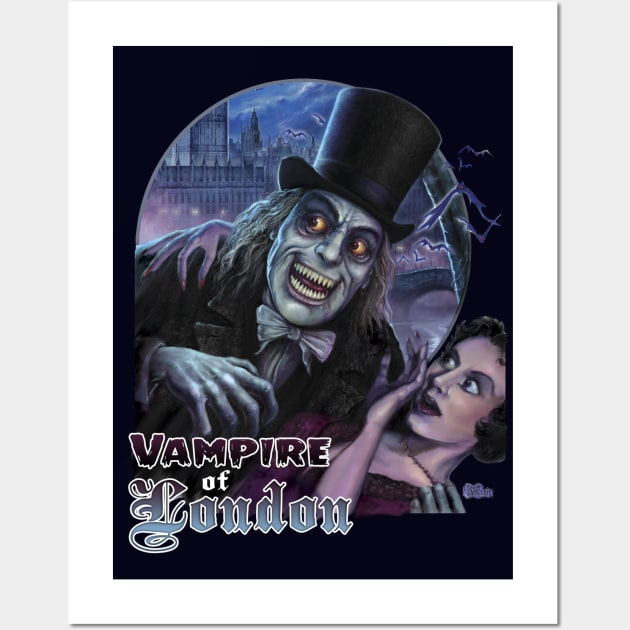 Vampire of London Wall Art by monstermangraphic